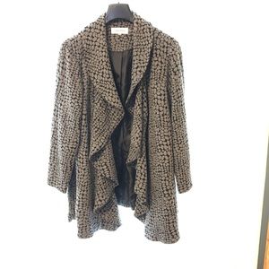 CALVIN KLEIN leopard black/gray cascade jacket 14W